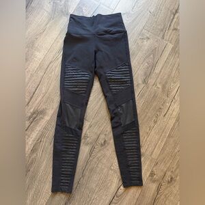 ALO Yoga  High-waist Moto Leggings black size: Small